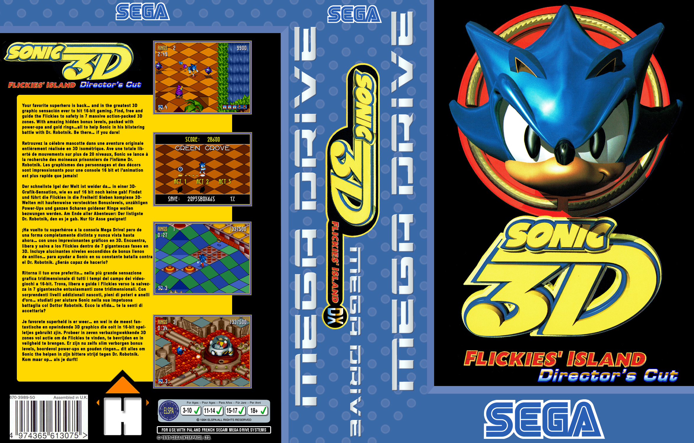 Соник 3 оригинал. Sonic 3d Blast Sega Saturn. Sonic 3d Blast картридж. Игра Sega: Sonic 3d Blast. Sonic 3 Box Art.