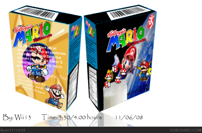 Kellogs Mario box cover