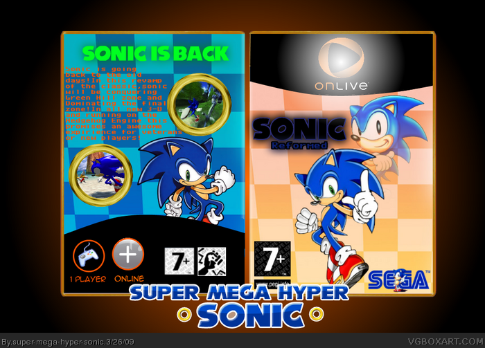 Sonic Reformed box art cover