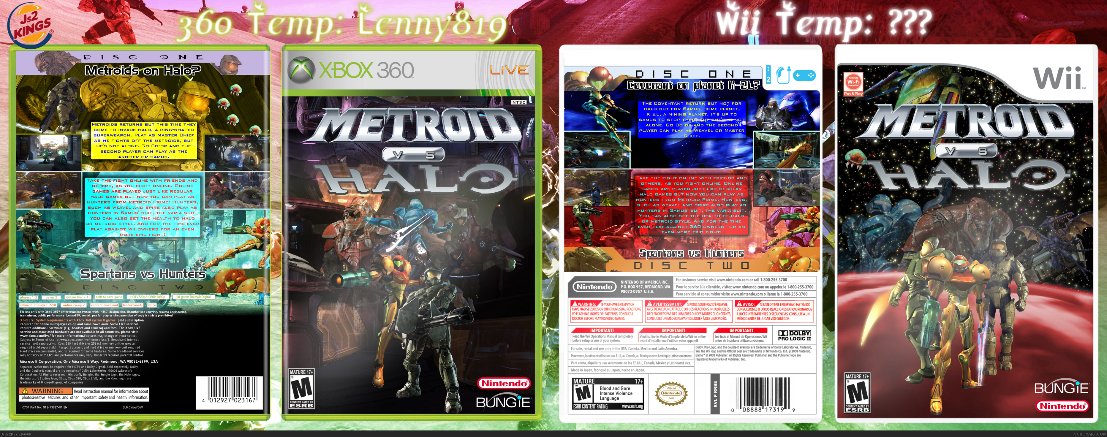 Metroid vs. Halo box cover