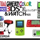 Virtual Gameboy Color Advance 3DSi XL lite SP Box Art Cover