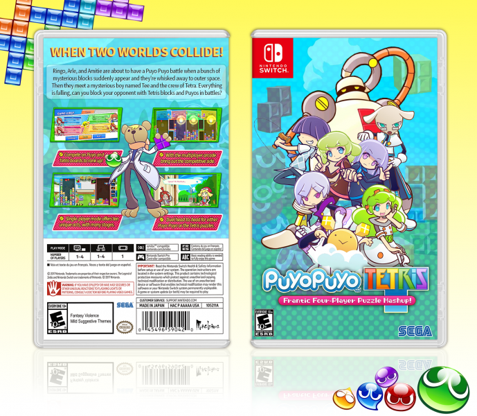 Puyo Puyo Tetris box art cover