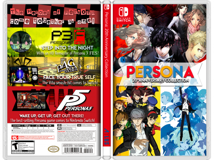 Persona: 20th Anniversary Edition box art cover