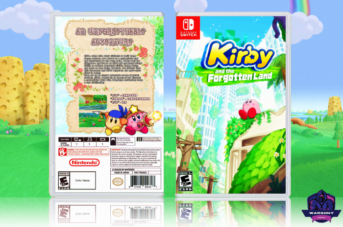 Kirby and the Forgotten Land box art cover