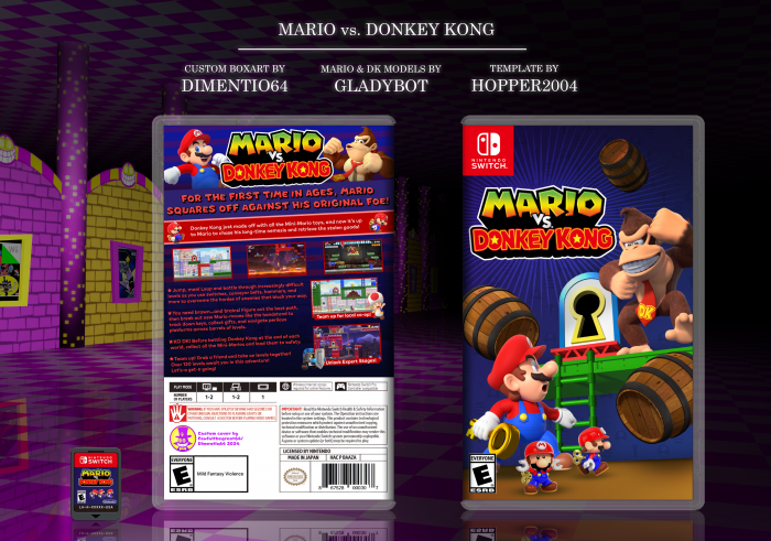 Mario vs. Donkey Kong box art cover