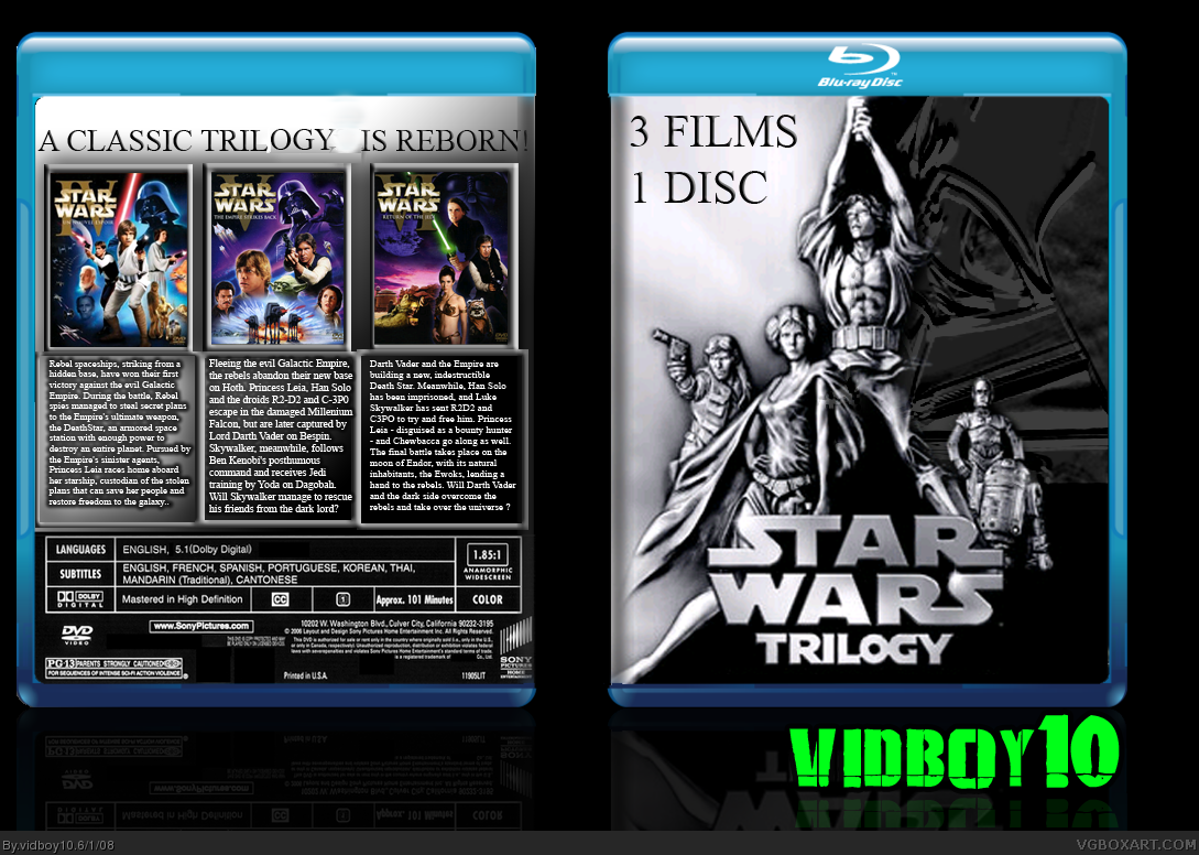 Star Wars Trilogy box cover