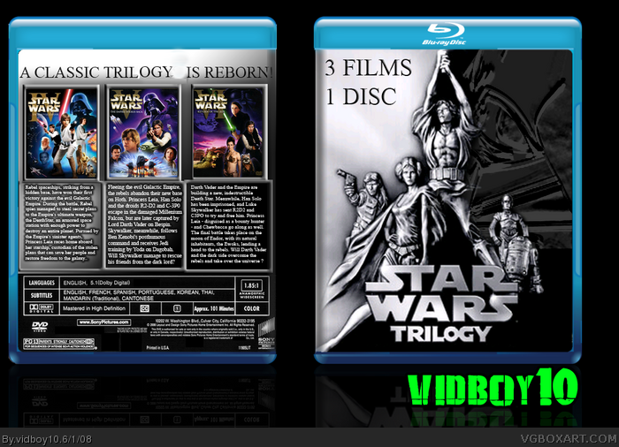 Star Wars Trilogy box art cover