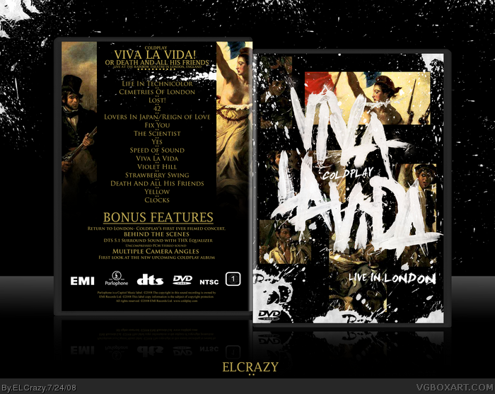 Coldplay: Viva La Vida! Live in London box art cover