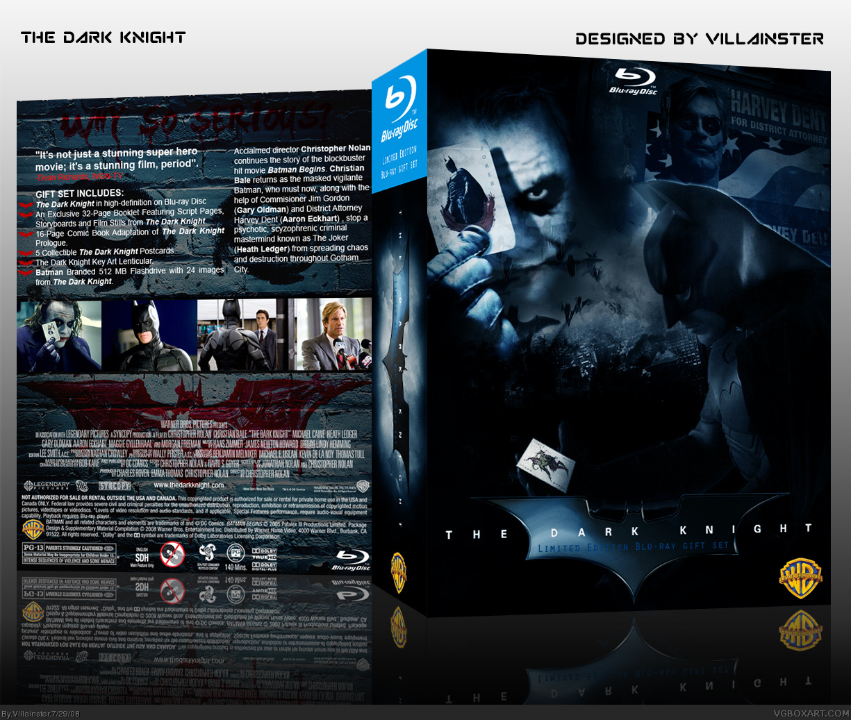 The Dark Knight Limited Edition Blu-ray Gift Set box cover