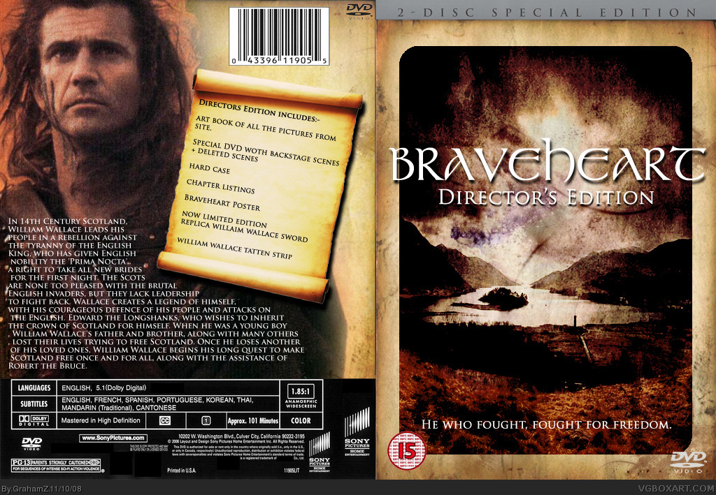 Braveheart box cover
