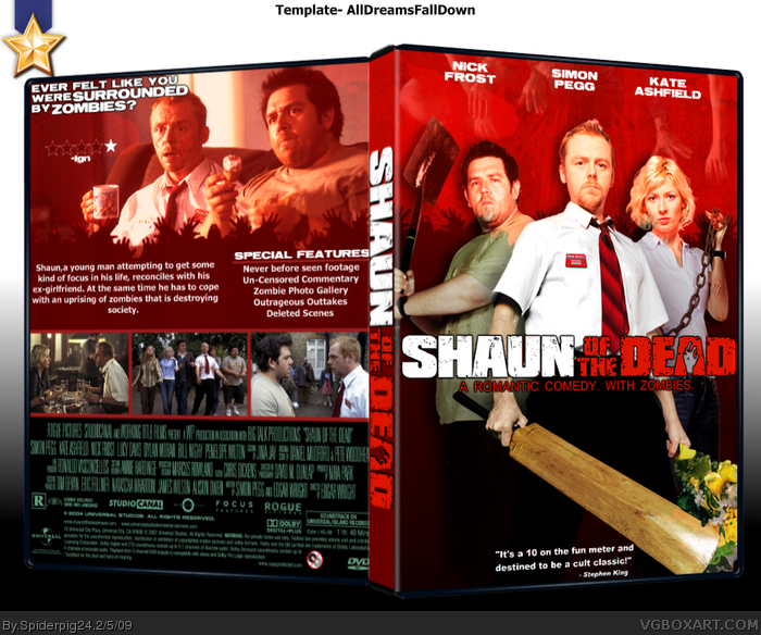 Shaun of the Dead box art cover