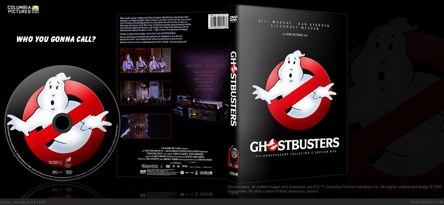 Ghostbusters box cover