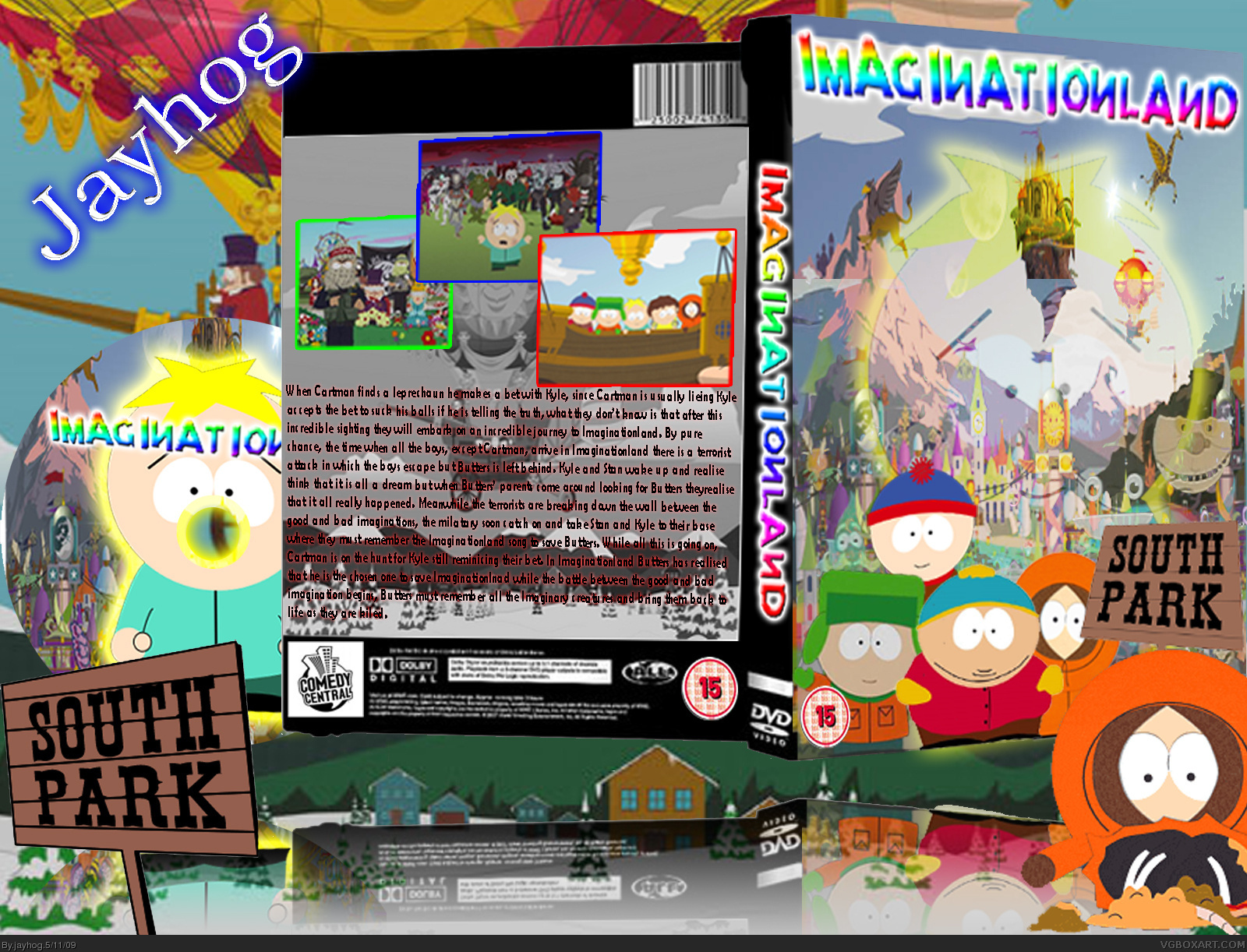 Viewing full size South Park: Imaginationland Movie box cover