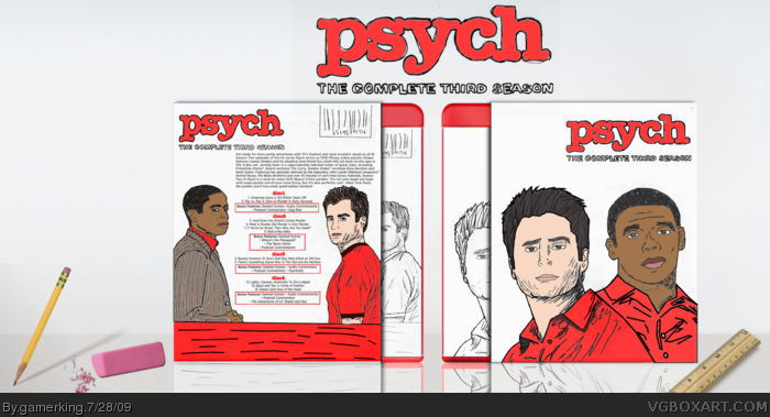 Psych: The Complete Third Season box art cover