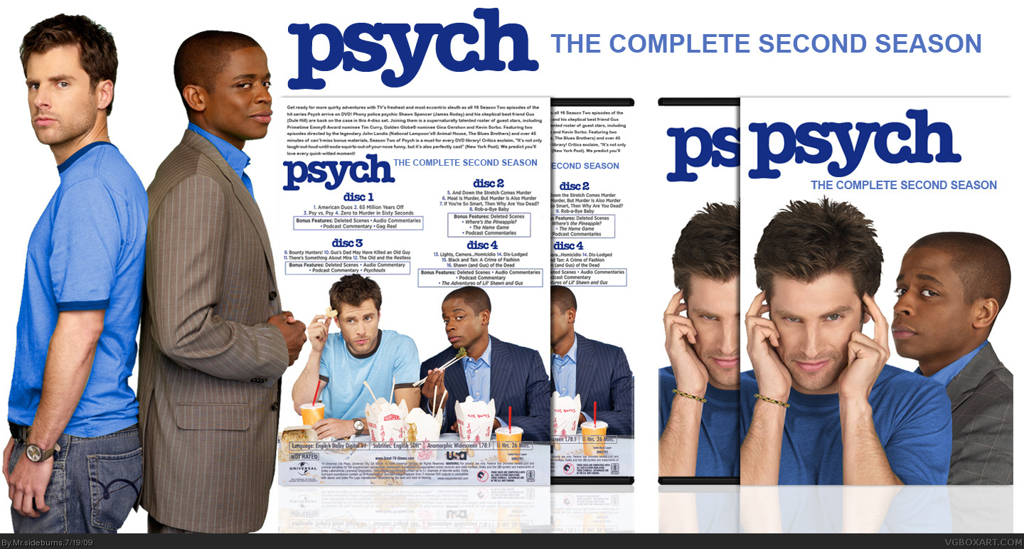 Psych: The Complete Second Season box cover