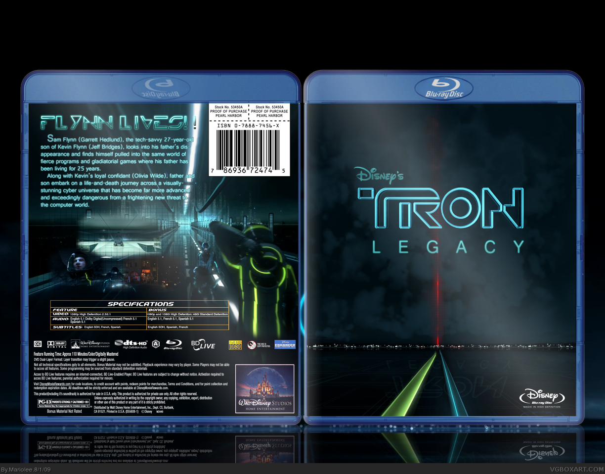 Tron Legacy box cover
