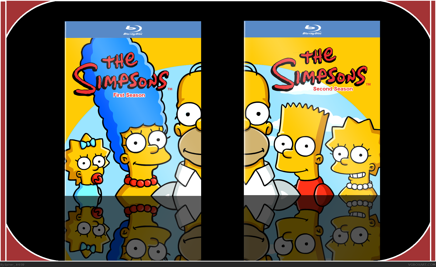 The Simpsons First Season & Second Season box cover