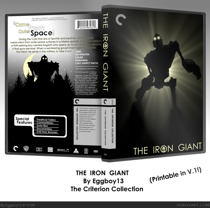 The Iron Giant box art cover