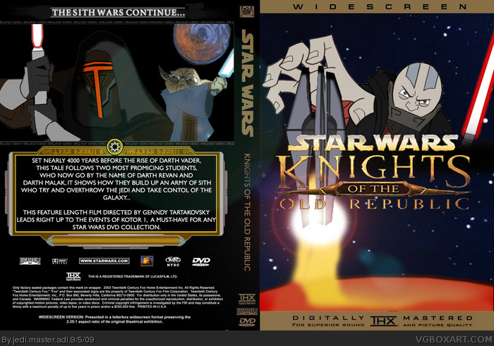 Star Wars: Knights of the Old Republic Cartoon box art cover