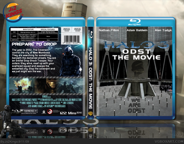 Halo 3: ODST: The Movie box art cover