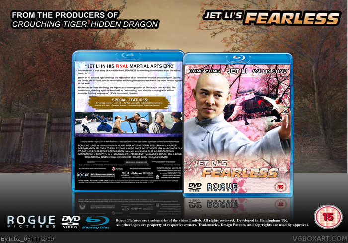 Jet Li - Fearless box art cover