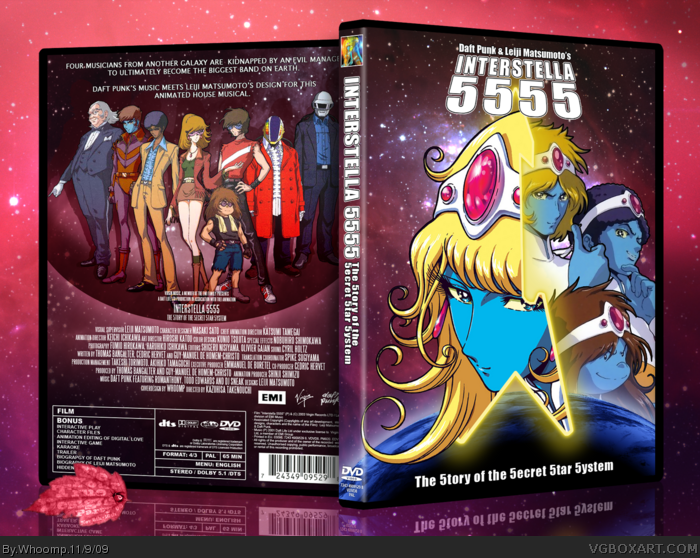 Interstella 5555 Movies Box Art Cover by Whoomp
