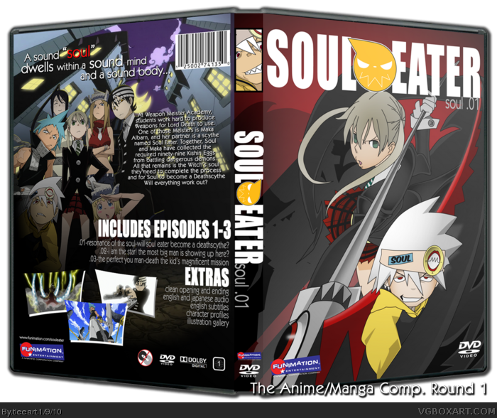 Soul Eater Anime Part One DVD Set Episodes 1-13 Funimation VGUC