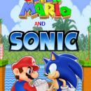 Mario Meets Sonic Box Art Cover