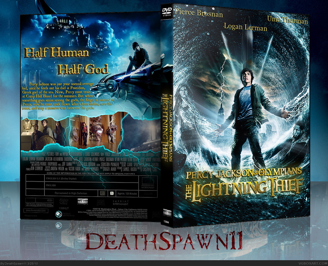 Viewing full size Percy Jackson & The Olympians: The Lightning Thief box  cover