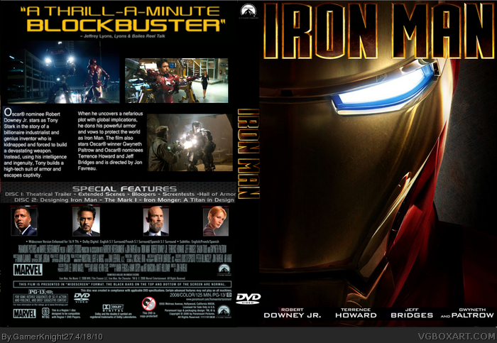 Iron Man: 2 Disc Special Extended Edition box art cover