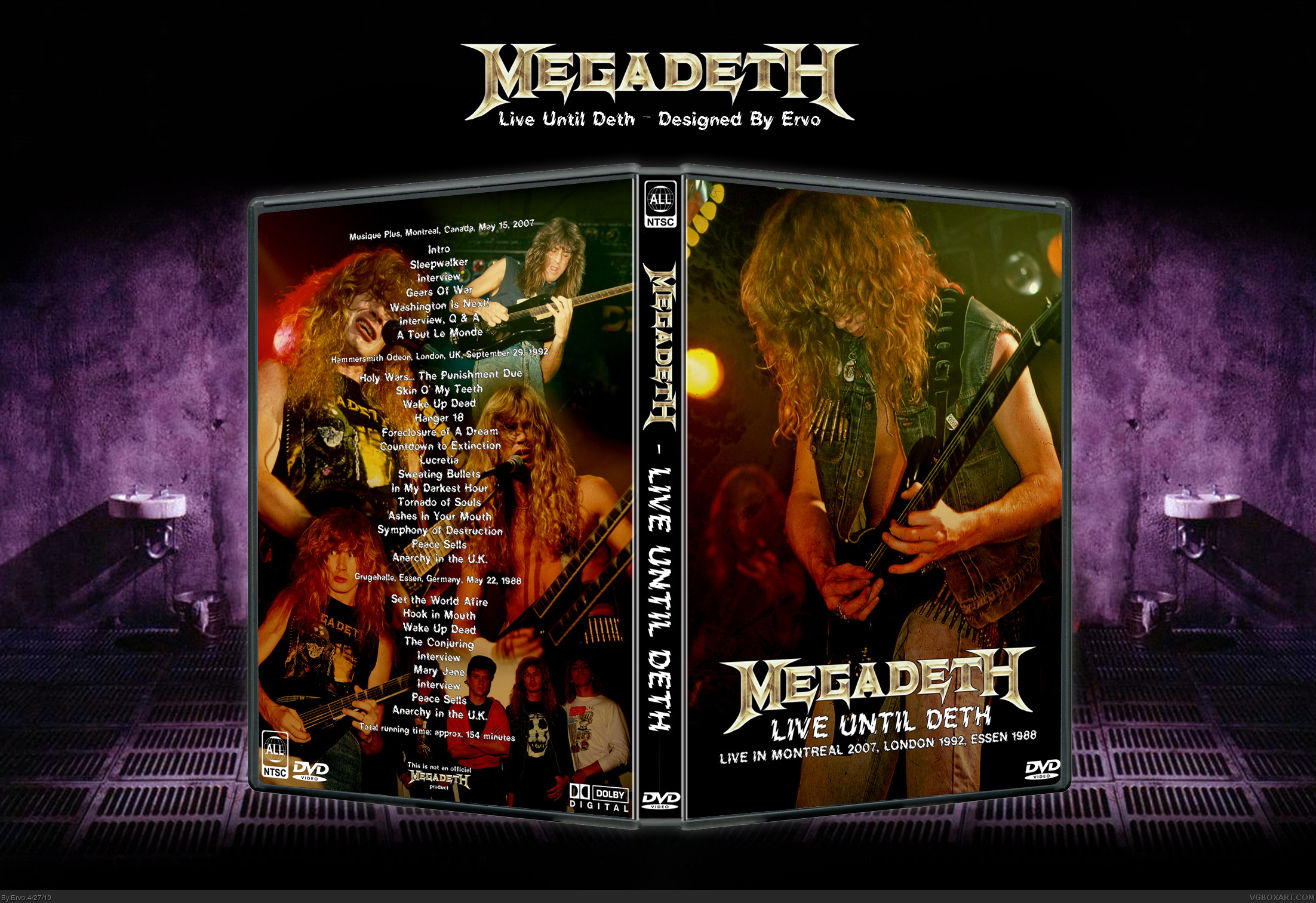 Megadeth - Live Until Deth box cover