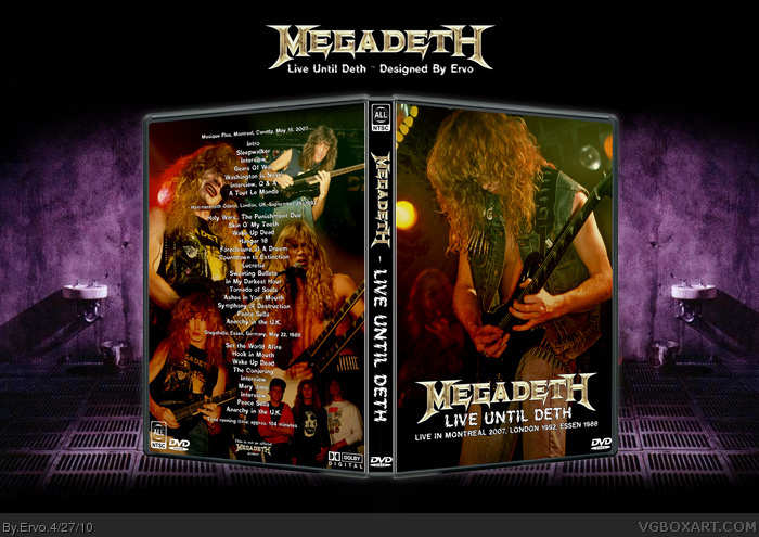 Megadeth - Live Until Deth box art cover