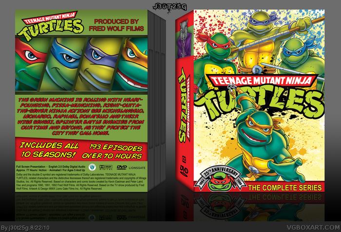 Teenage Mutant Ninja Turtles: The Complete Serise box art cover