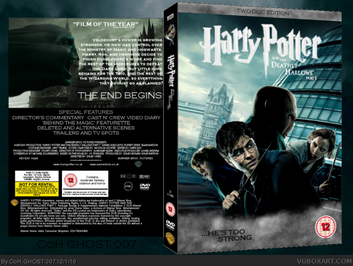 harry potter and the deathly hallows 1 dvd cover