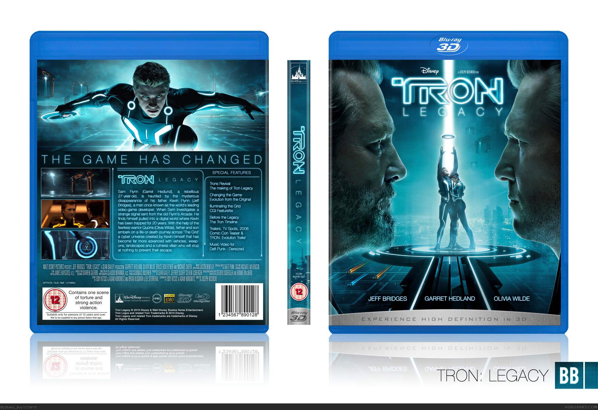 Viewing full size Tron Legacy box cover