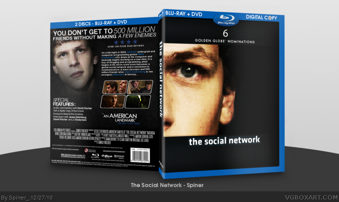 The Social Network box art cover