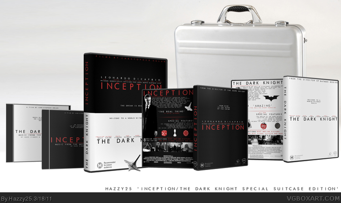 Inception /The Dark Knight DVD Limited Edition box art cover