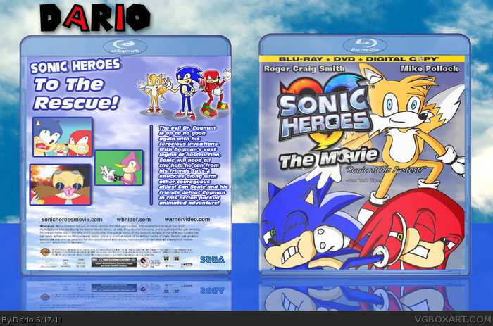 Sonic Heroes The Movie box art cover