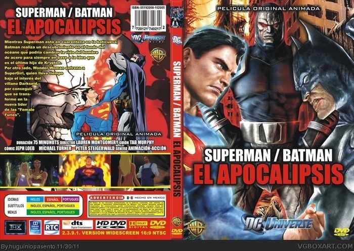Superman/Batman Apocalypse Movies Box Art Cover by huguiniopasento