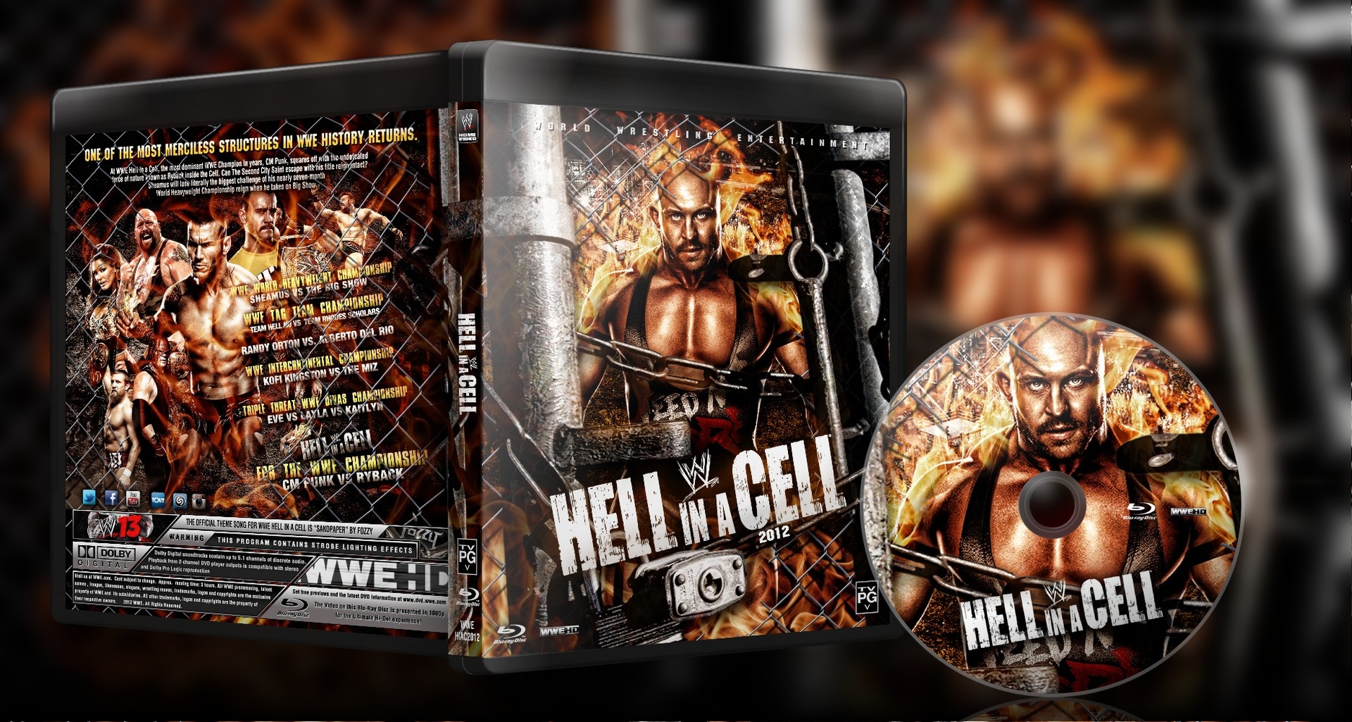 WWE Hell In A Cell 2012 box cover