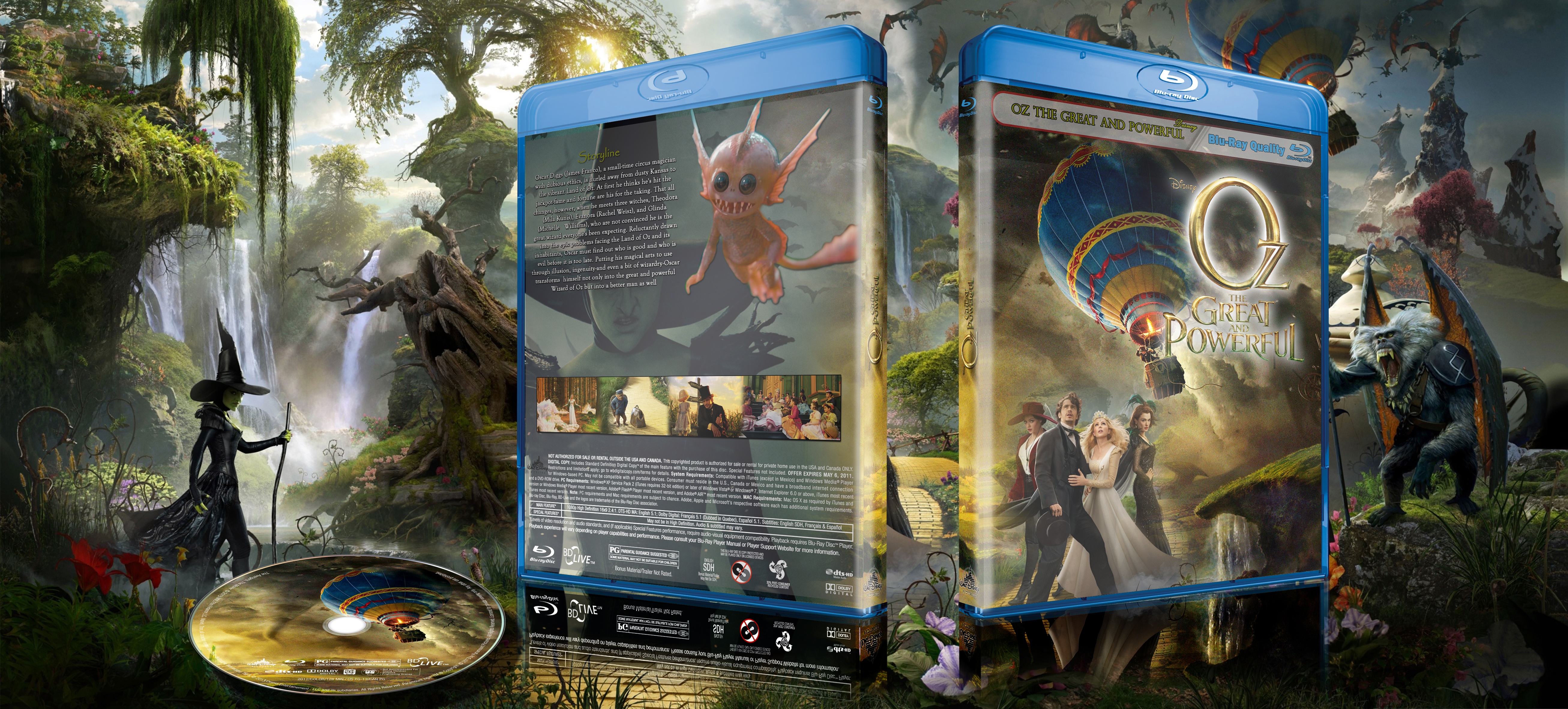 Oz the Great and Powerful 2013 box cover