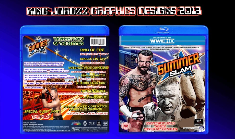 WWE Summerslam 2013 box cover
