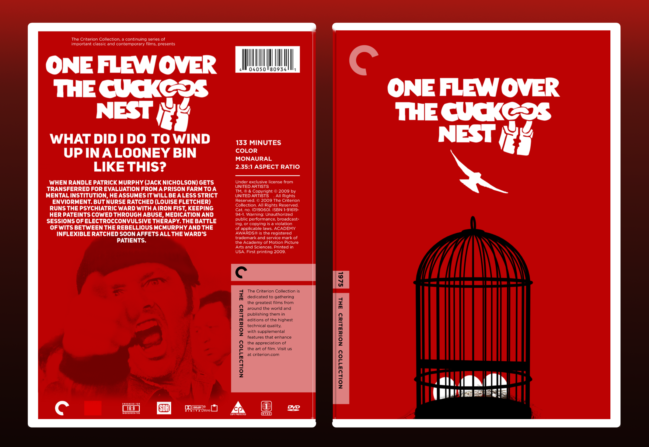 One Flew over the Cuckoos Nest box cover