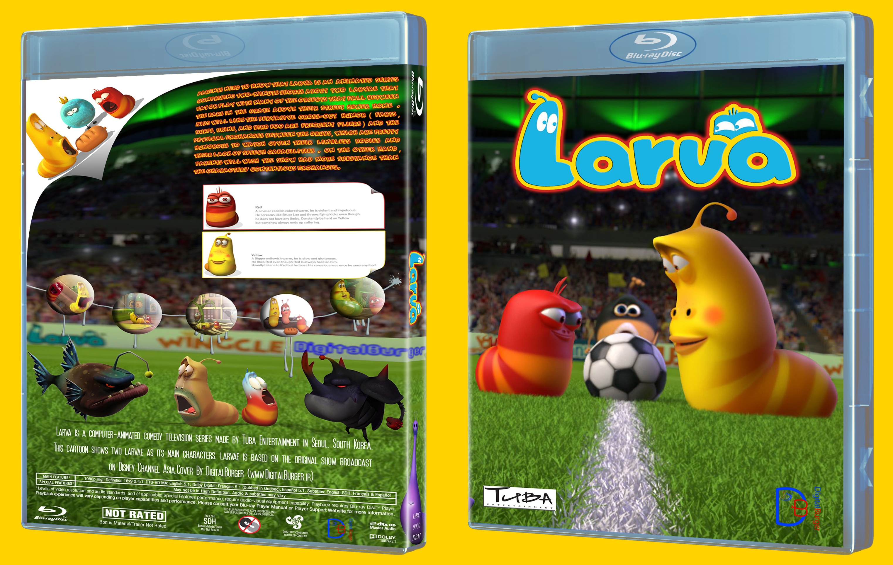 Viewing full size Larva Cartoon box cover