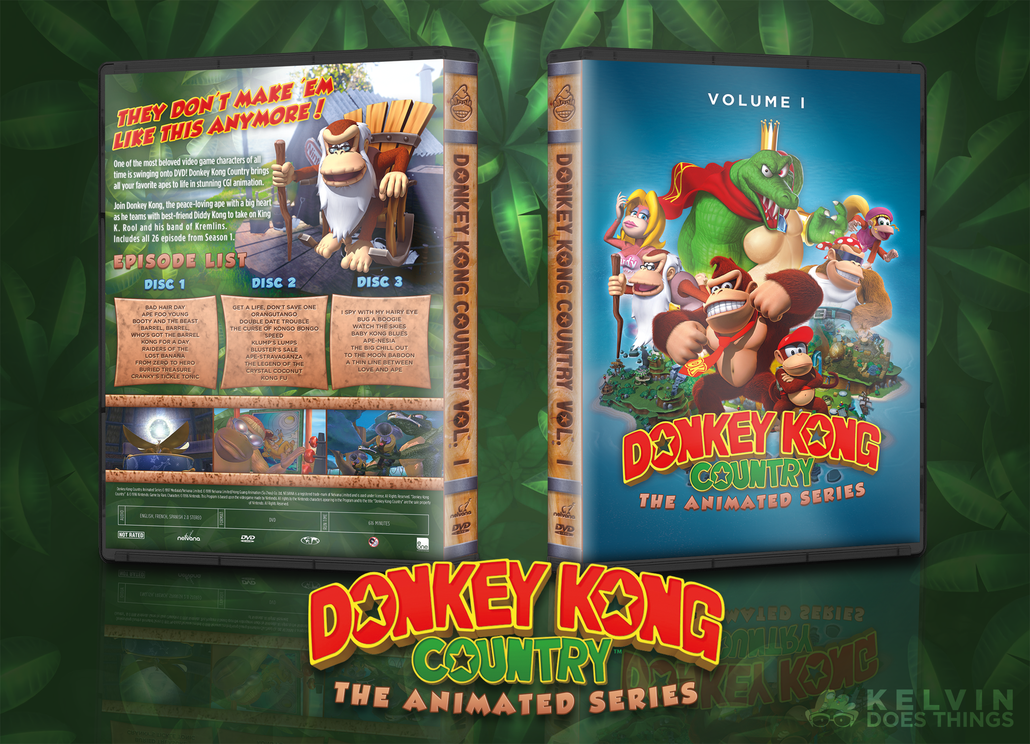 Viewing full size Donkey Kong Country box cover.