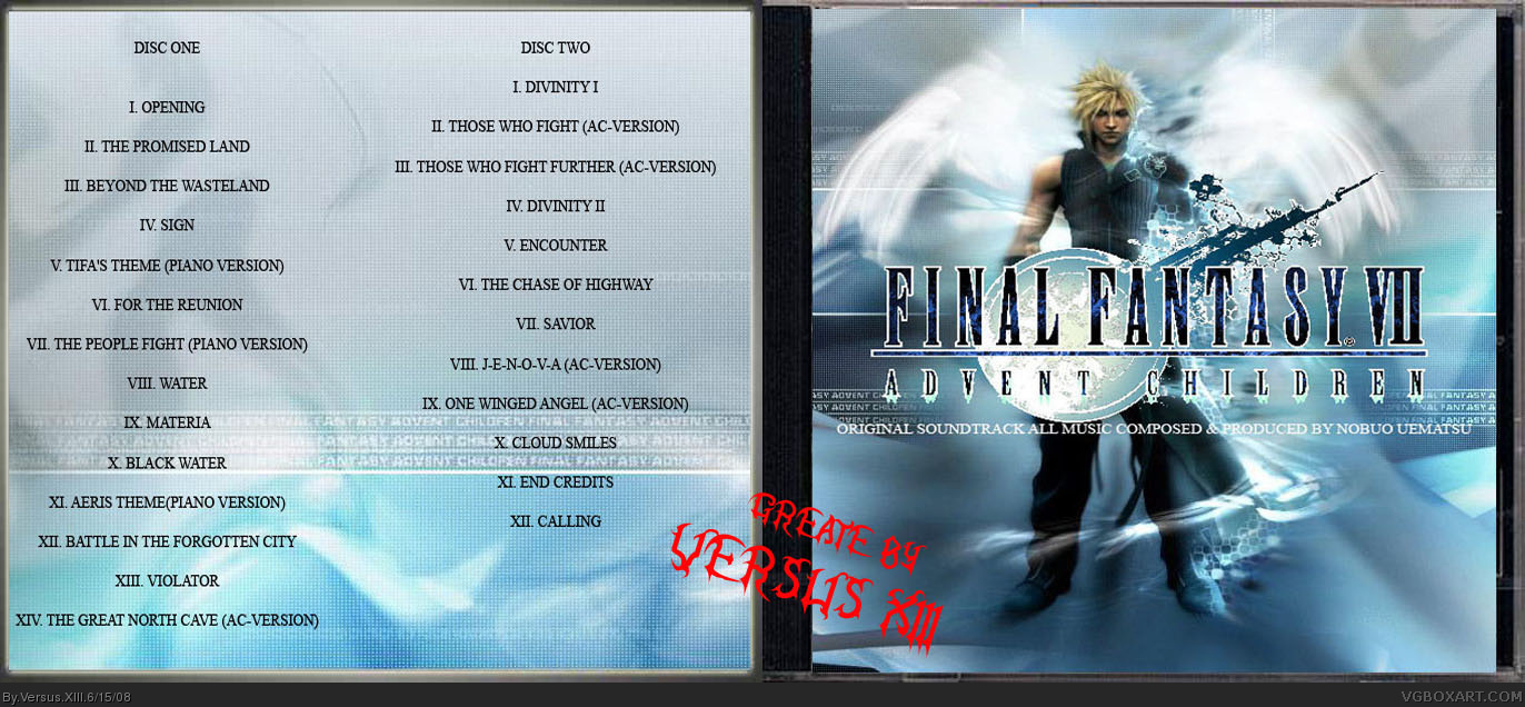 Final Fantasy VII: Advent Children OST box cover