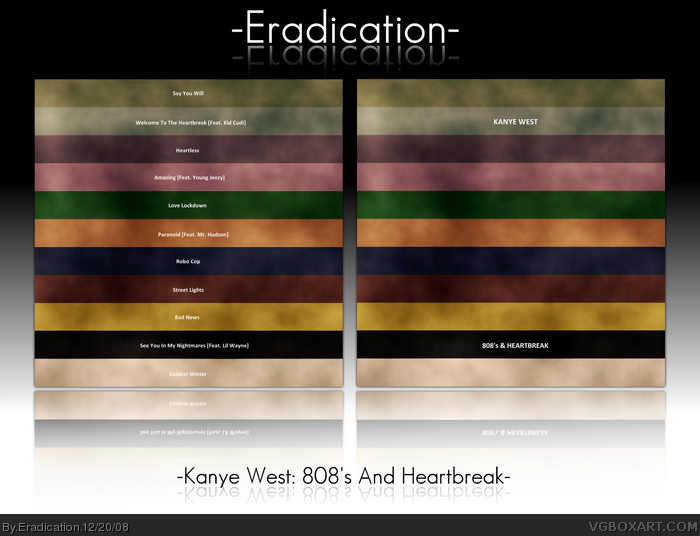 Kanye West: 808's & Heartbreak box art cover