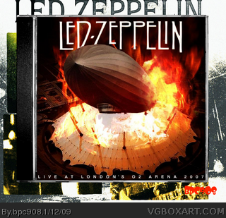Led Zeppelin Reunion Concert- Live at the O2 Arena box cover
