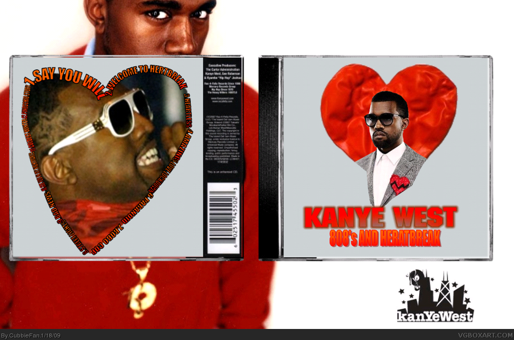 Kanye West: 808's and Heartbreak box cover