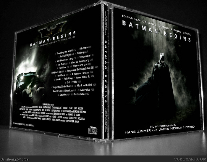 Batman Begins OST Music Box Art Cover by silenig